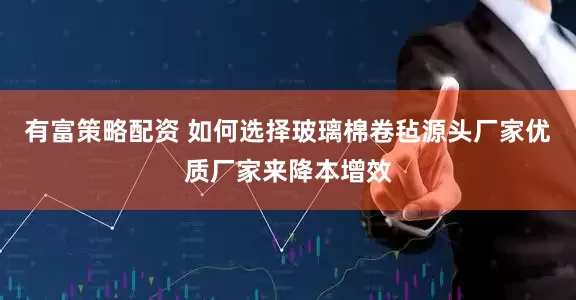 有富策略配资 如何选择玻璃棉卷毡源头厂家优质厂家来降本增效