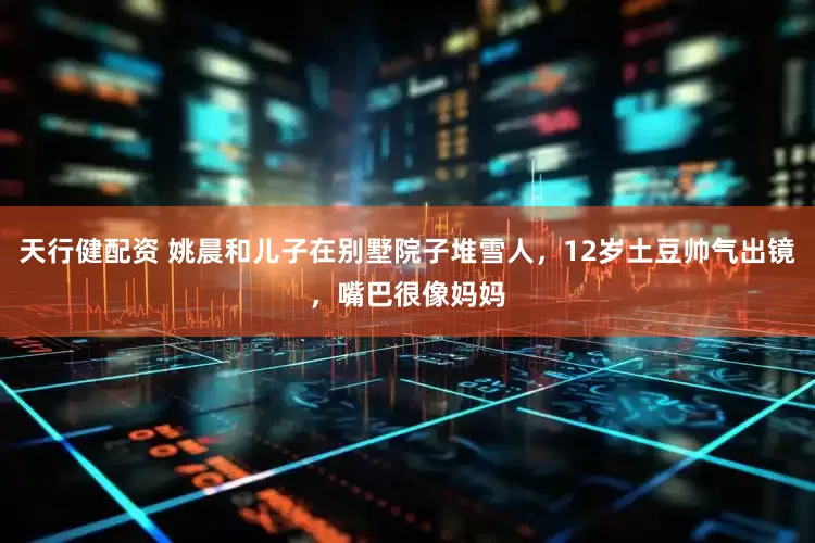 天行健配资 姚晨和儿子在别墅院子堆雪人，12岁土豆帅气出镜，嘴巴很像妈妈